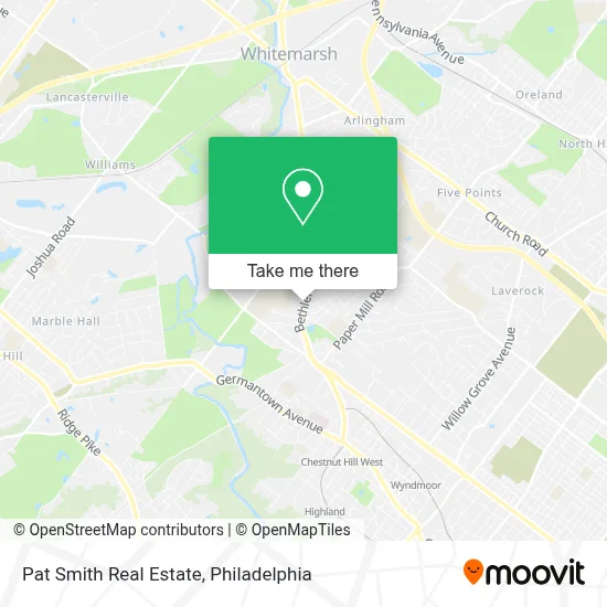 Pat Smith Real Estate map