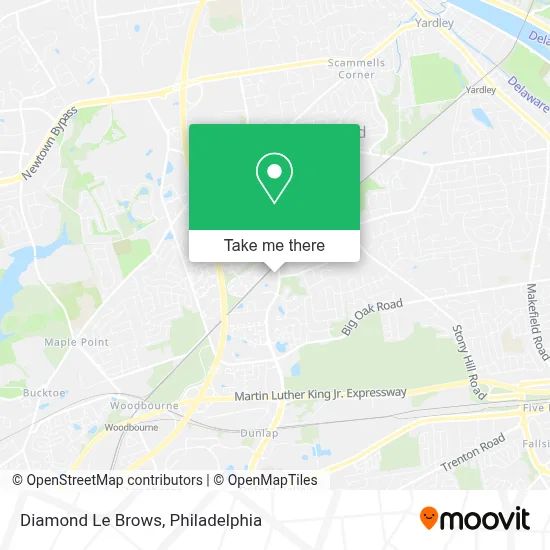 Diamond Le Brows map