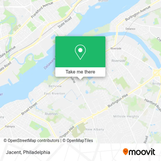 Jacent map