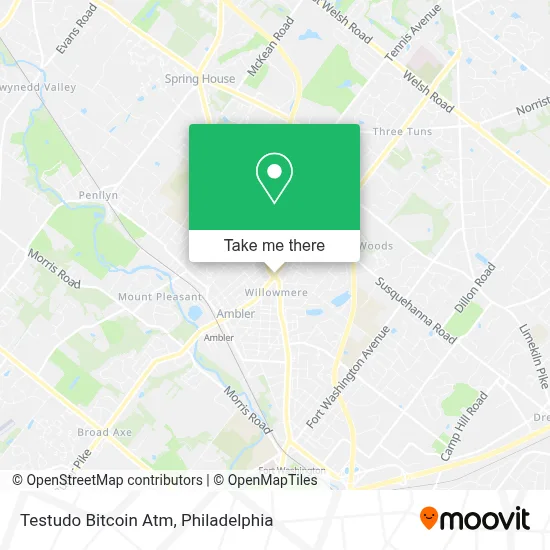 Testudo Bitcoin Atm map