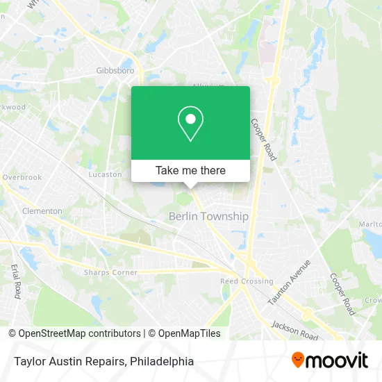 Taylor Austin Repairs map