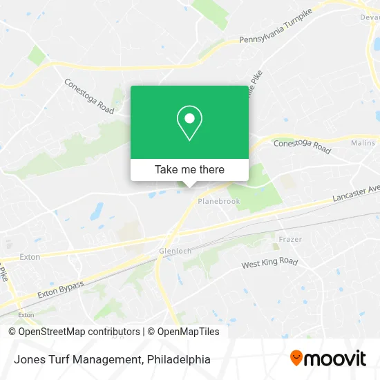 Jones Turf Management map