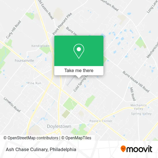 Ash Chase Culinary map