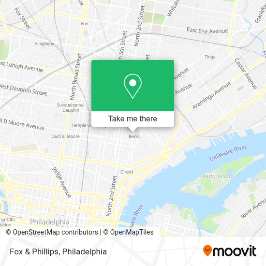 Fox & Phillips map