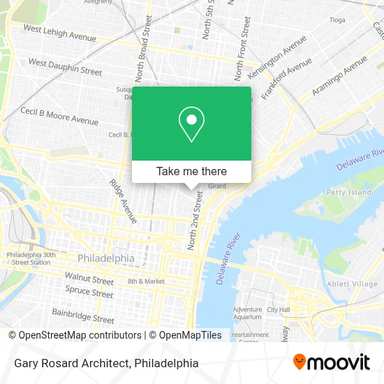 Gary Rosard Architect map