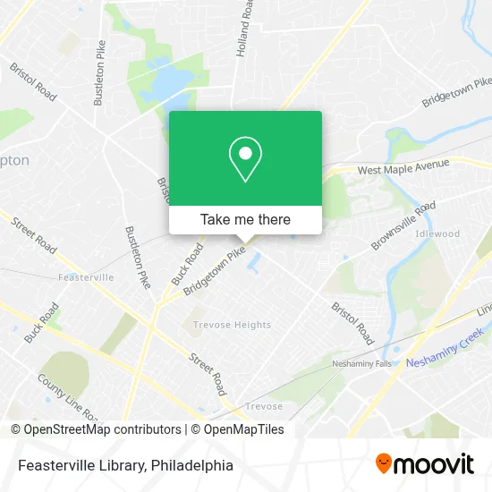 Feasterville Library map
