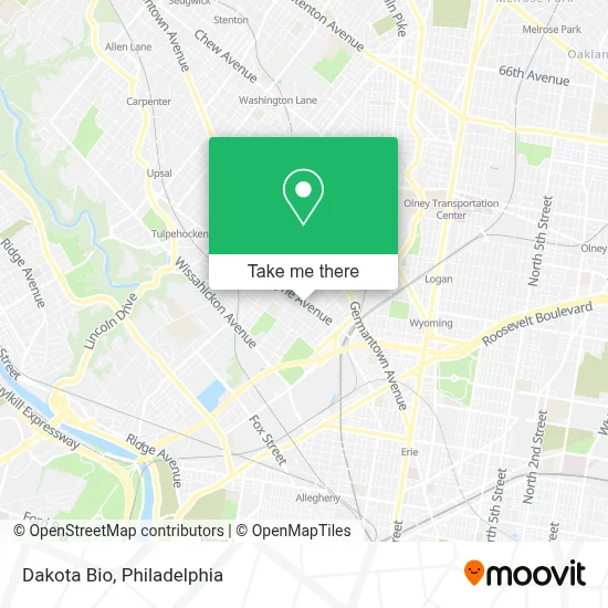 Dakota Bio map