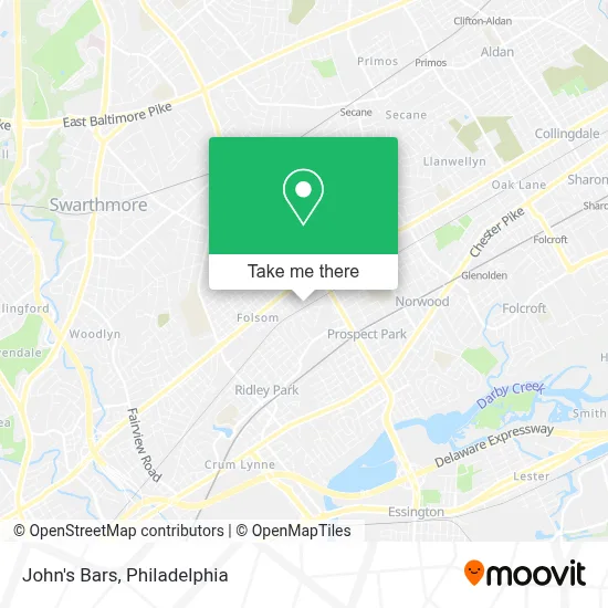 John's Bars map