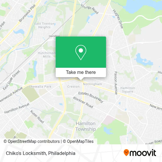 Chiko's Locksmith map