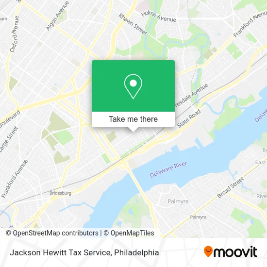 Jackson Hewitt Tax Service map