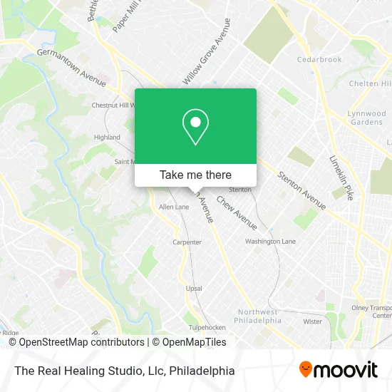 The Real Healing Studio, Llc map