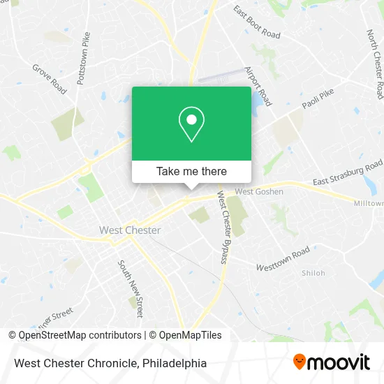 West Chester Chronicle map
