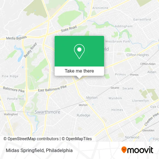 Midas Springfield map