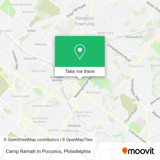 Camp Ramah In Poconos map