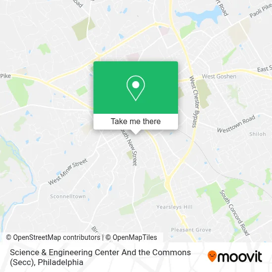 Science & Engineering Center And the Commons (Secc) map