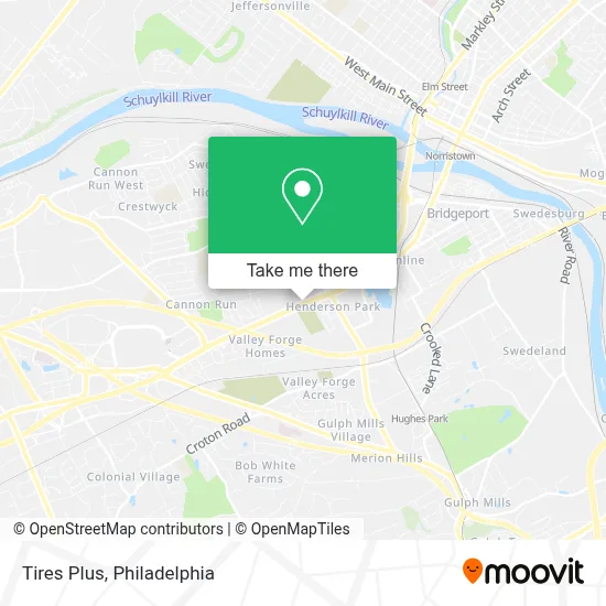 Tires Plus map