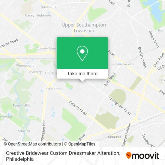 Creative Bridewear Custom Dressmaker Alteration map