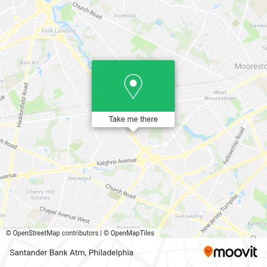 Santander Bank Atm map