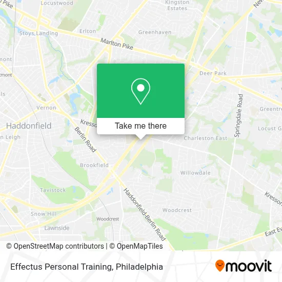 Effectus Personal Training map
