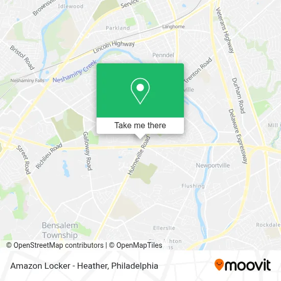 Amazon Locker - Heather map
