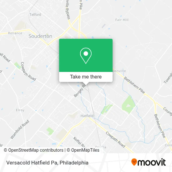 Versacold Hatfield Pa map