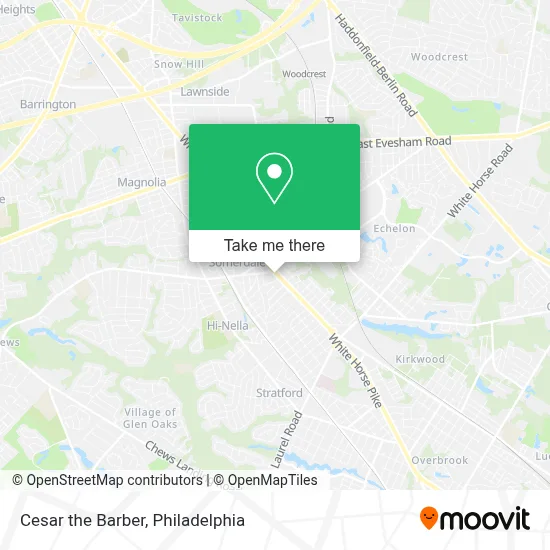 Cesar the Barber map