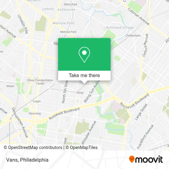 Vans map