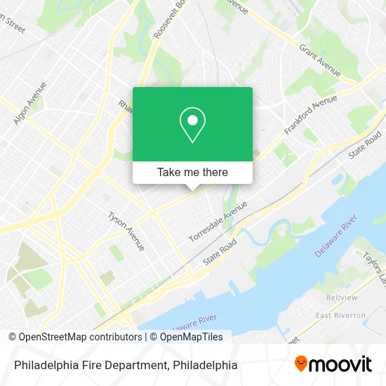 Philadelphia Fire Department map