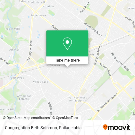 Congregation Beth Solomon map