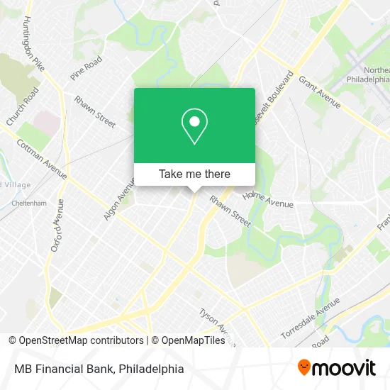 MB Financial Bank map