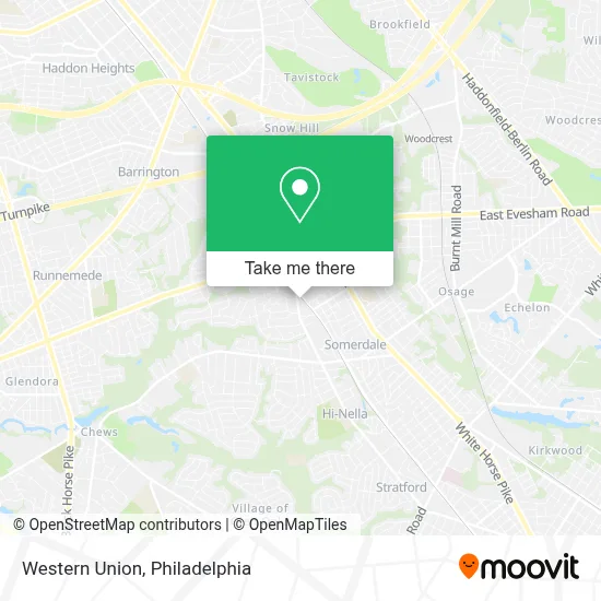 Western Union map