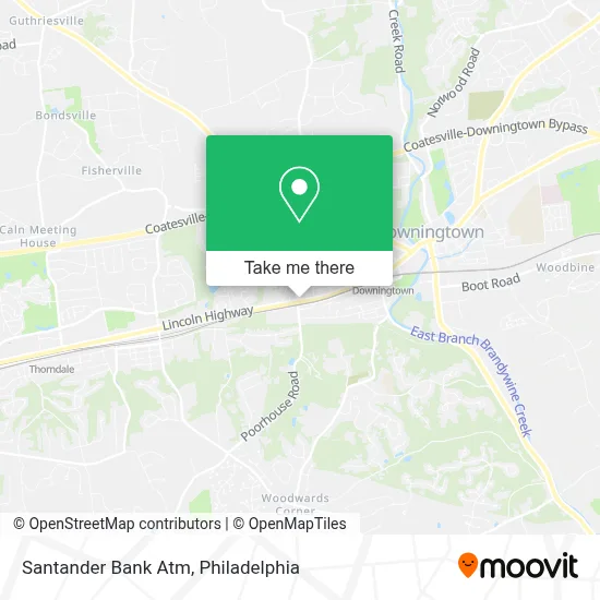 Santander Bank Atm map