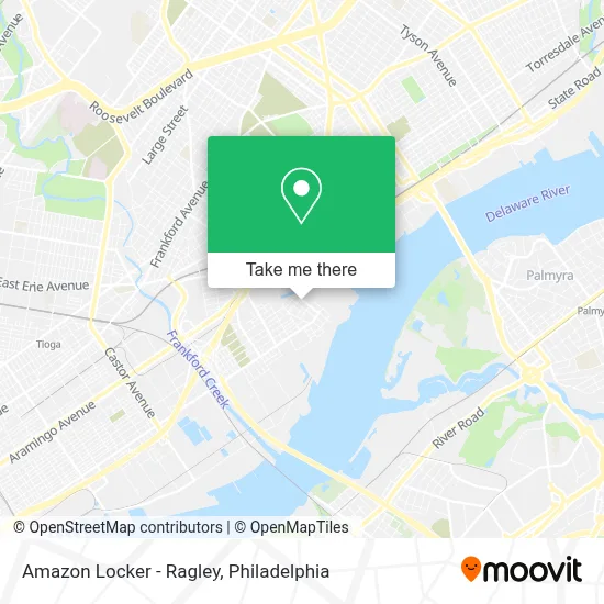 Amazon Locker - Ragley map
