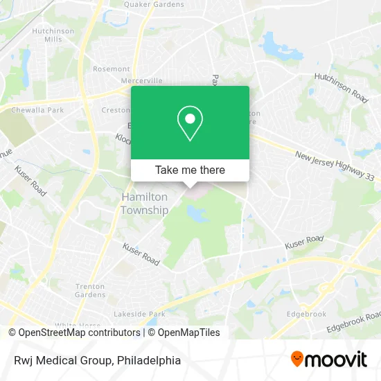 Rwj Medical Group map