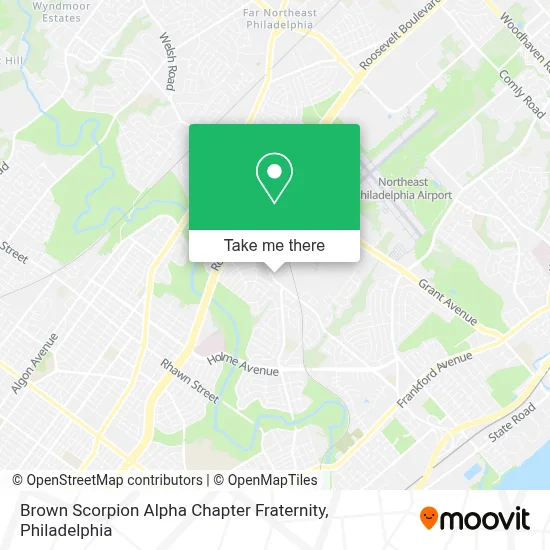 Brown Scorpion Alpha Chapter Fraternity map