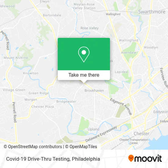 Covid-19 Drive-Thru Testing map