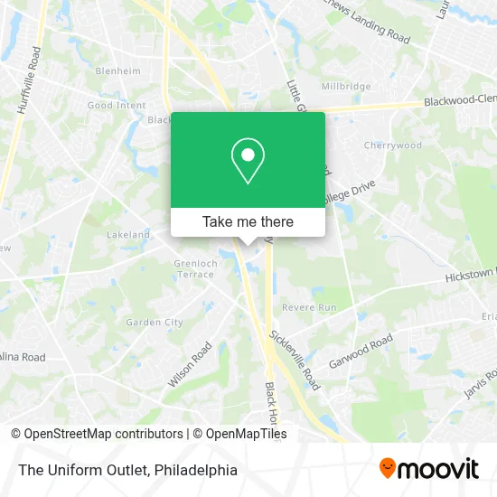 The Uniform Outlet map