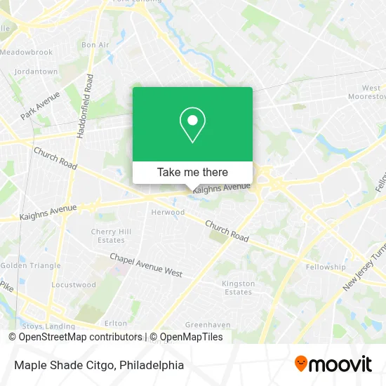 Maple Shade Citgo map