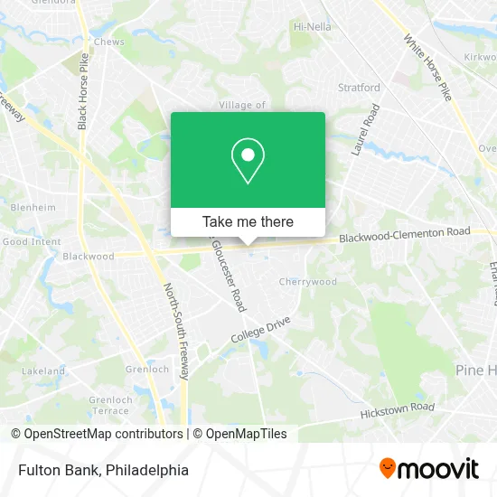 Fulton Bank map