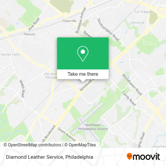 Diamond Leather Service map