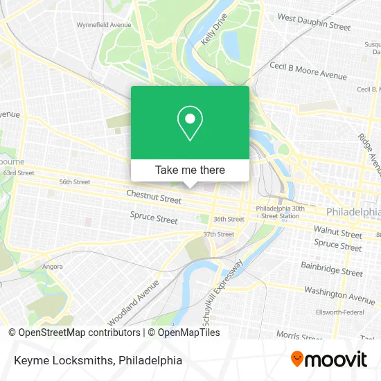 Keyme Locksmiths map