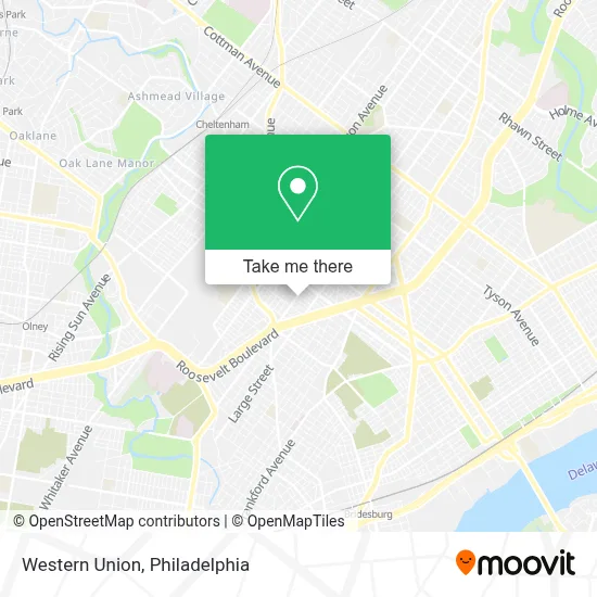 Western Union map
