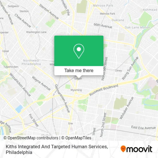 Kiths Integrated And Targeted Human Services map