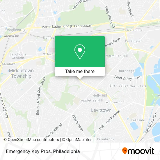 Emergency Key Pros map