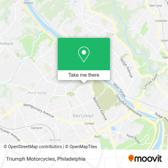Triumph Motorcycles map