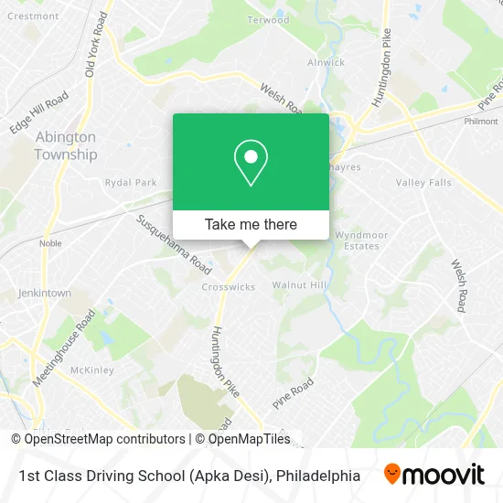 1st Class Driving School (Apka Desi) map
