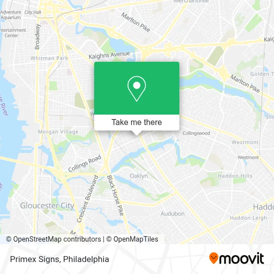 Primex Signs map