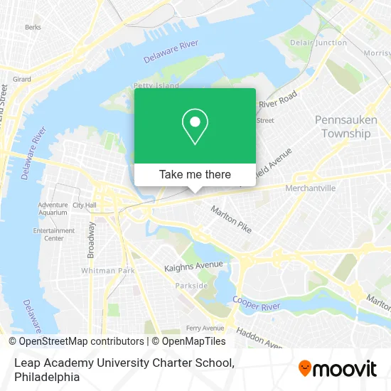 Leap Academy University Charter School map