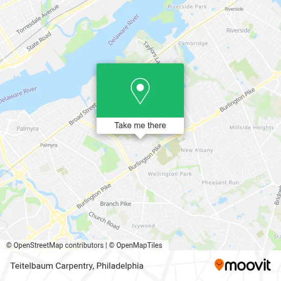 Teitelbaum Carpentry map
