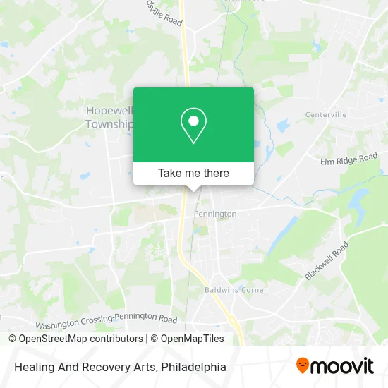 Healing And Recovery Arts map